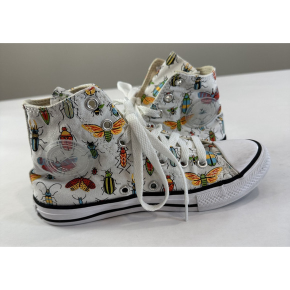 Chuck Taylor Converse High Top Sneakers A Bug's World Kids Science Fair Size 2 - Picture 4 of 10